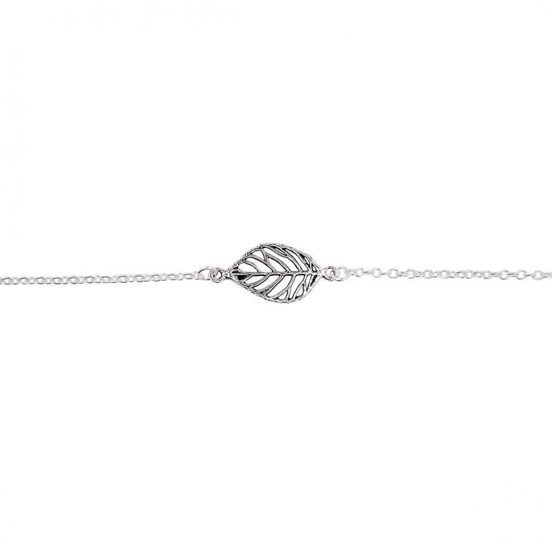 Pulsera Plata de Ley 925 hoja 4.00