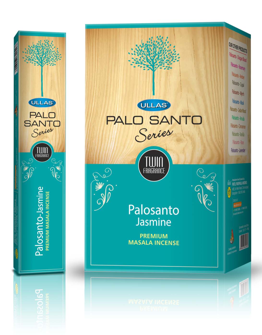 Incienso ULLAS PALO SANTO JAZMIN series twin fraga