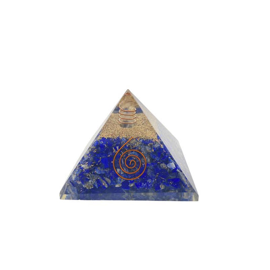 PIRAMIDE ORGONITA 75 MM LASPISLAZULI