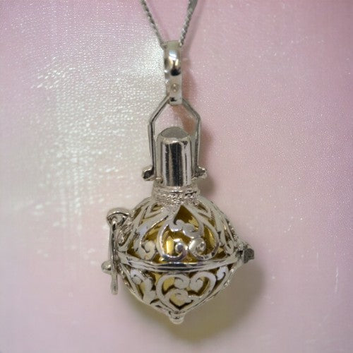 Llamador de ángeles Plata bola dorada REF 1790