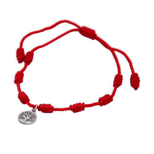 Pulsera 7 nudos roja Árbol de la Vida E5797-5