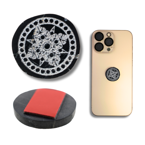 Placa Adhesiva Shungit para Tlf Móvil REF 6 MOD 4